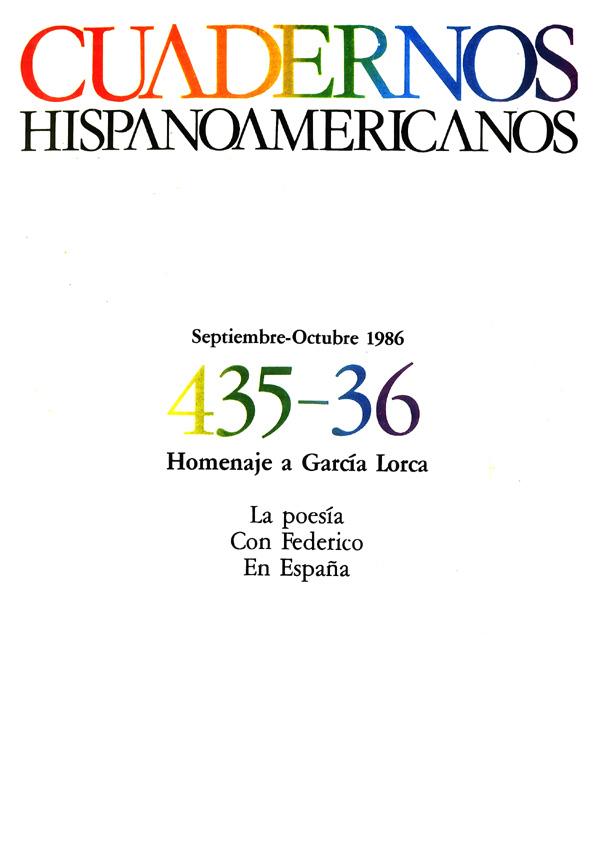 Cuadernos hispanoamericanos N°435-436
